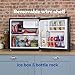 Russell Hobbs Table Top Larder Mini Fridge 43 Litre Capacity, Quiet Running 41dB, Reversible Door & Adjustable Feet, Manual Temperature Control, Ice Box, Black RHTTF0E1B Russell Hobbs Table Top Larder Mini Fridge 43 Litre Capacity, Quiet Running 41dB, Reversible Door & Adjustable Feet, Manual Temperature Control, Ice Box, Black RHTTF0E1B