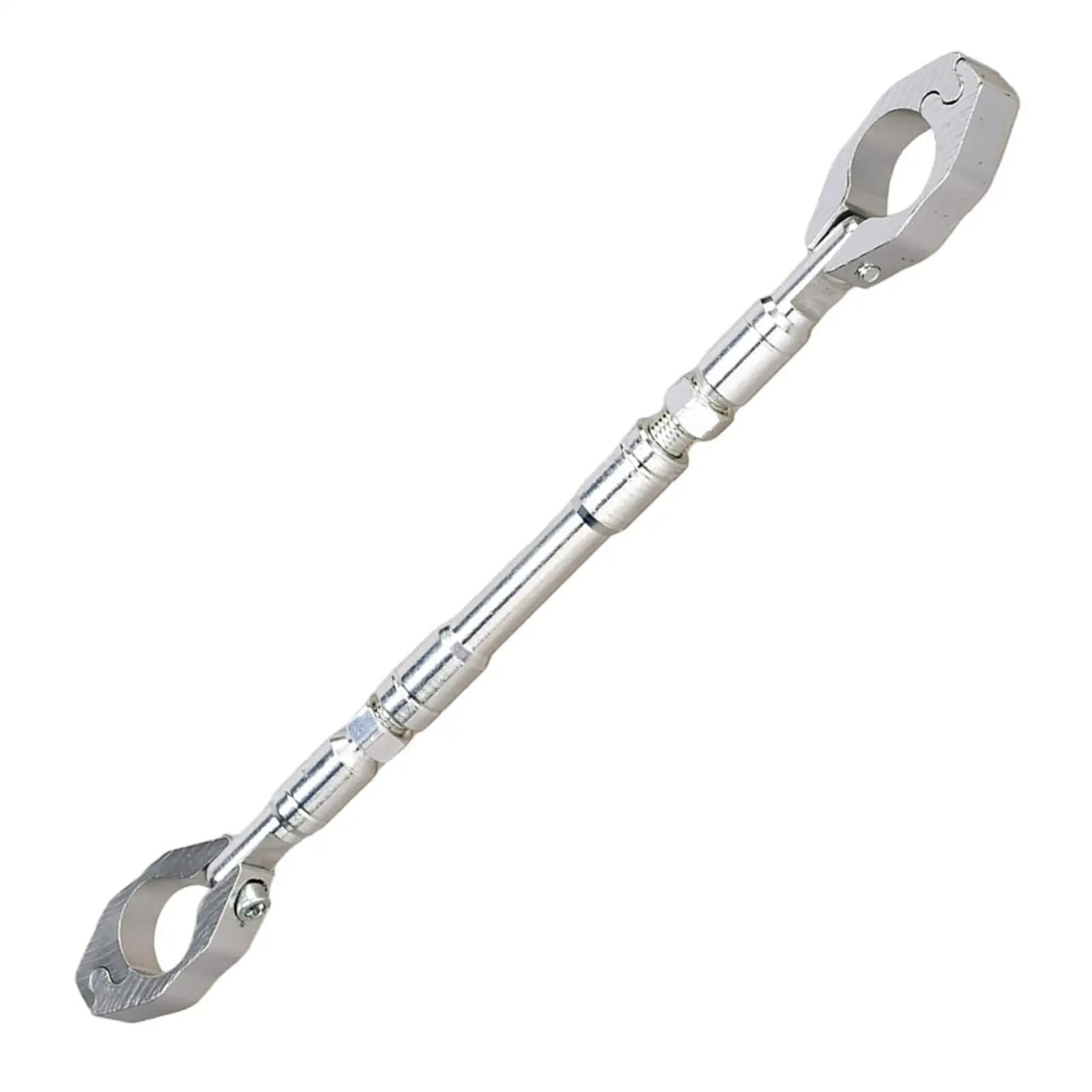 Do jazdy na motocyklu sportowym 22 mm | Regulowany drążek równoważący motocykla ze stopu aluminium Solidny wspornik kierownicy(Black)