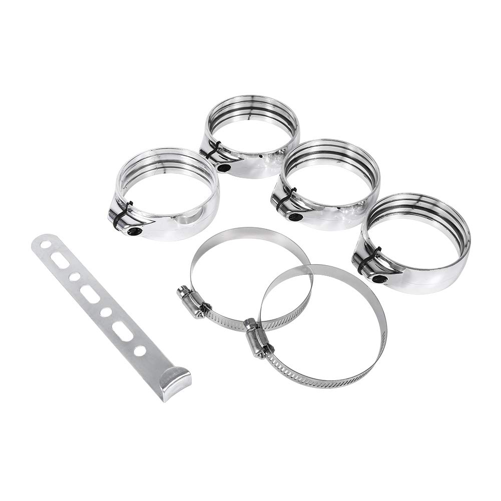 Kit di aspirazione, del tubo di aspirazione dell'aria del tubo del filtro dell'aria universale, lega di alluminio Set di tubi di raccordo del filtro dell'aria fredda automatica