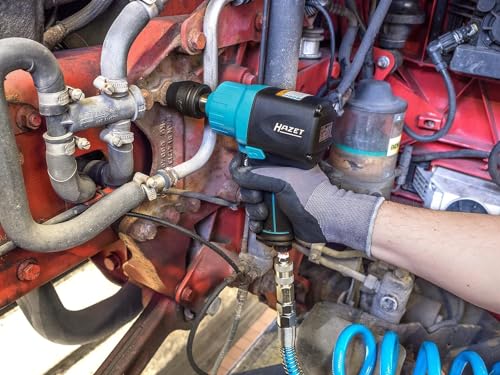 HAZET pneumatische slagmoersleutel 9013M | Max. loskoppel: 1890 Nm, vierkant 20 mm (3/4 inch), werkdruk: 6,3 bar | voor gebruik op SUV's, bestelwagens, vrachtwagens en landbouwmachines". - Afbeelding 6