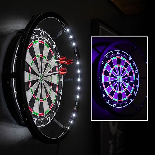 Accudart Nighthawk 2 in 1 LED/Blacklight Bristle...
