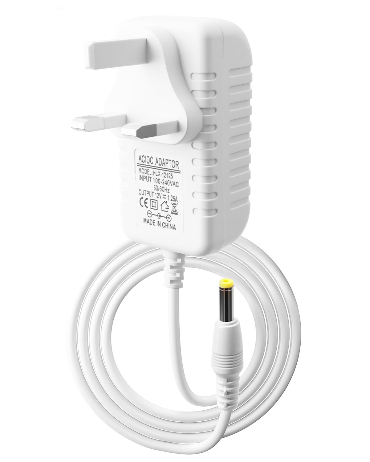 15W Power Supply Charger for Echo Dot 3rd 4th 5th Gen 1.5M 12V 1.25A Power Cable