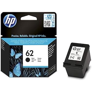 HP 62 (C2P04AE) Original Druckerpatrone Schwarz für HP ENVY 55xx, 56xx, 7640, HP OfficeJet 200, 250, 57xx