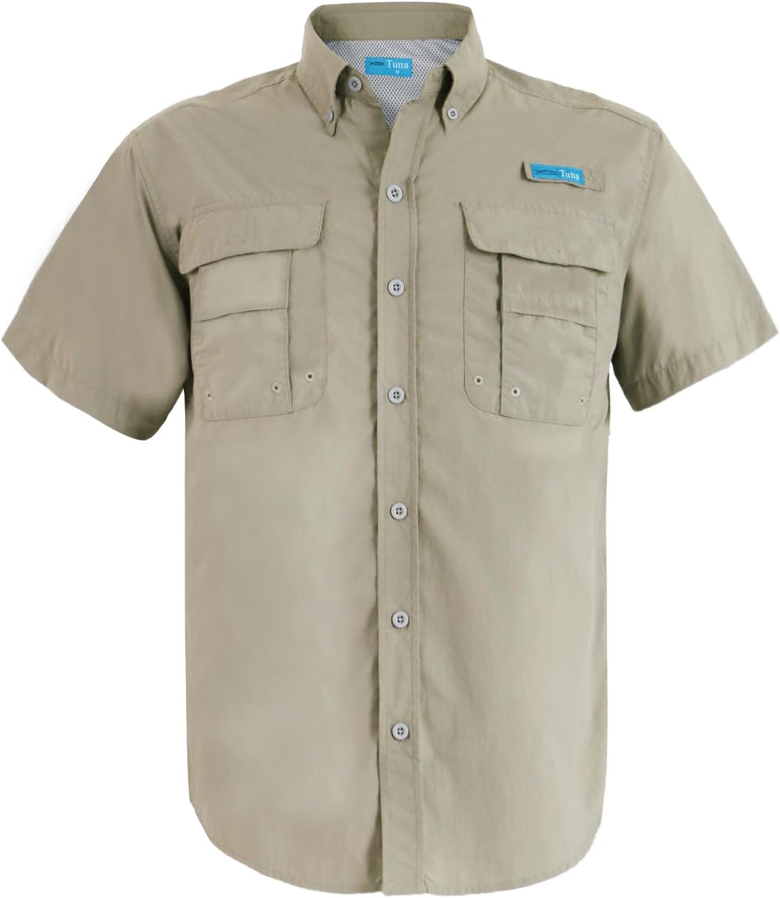Mens Fishing Shirts Short Sleeve UV UPF 50+ Sun Protection Breathable Waterproof Quick - Dry for Hiking Camping