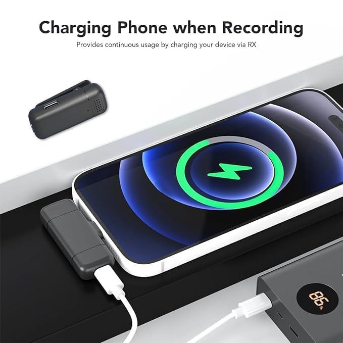 Image of Omnidirectional Wireless Lavalier Microphone for Android /iPhone 3 in 1 Collar Mic with USB-C & Lightning Plug | Rechargeable Wireless Mini Portable Bluetooth Speaker with Microphone (Yellow-K13)