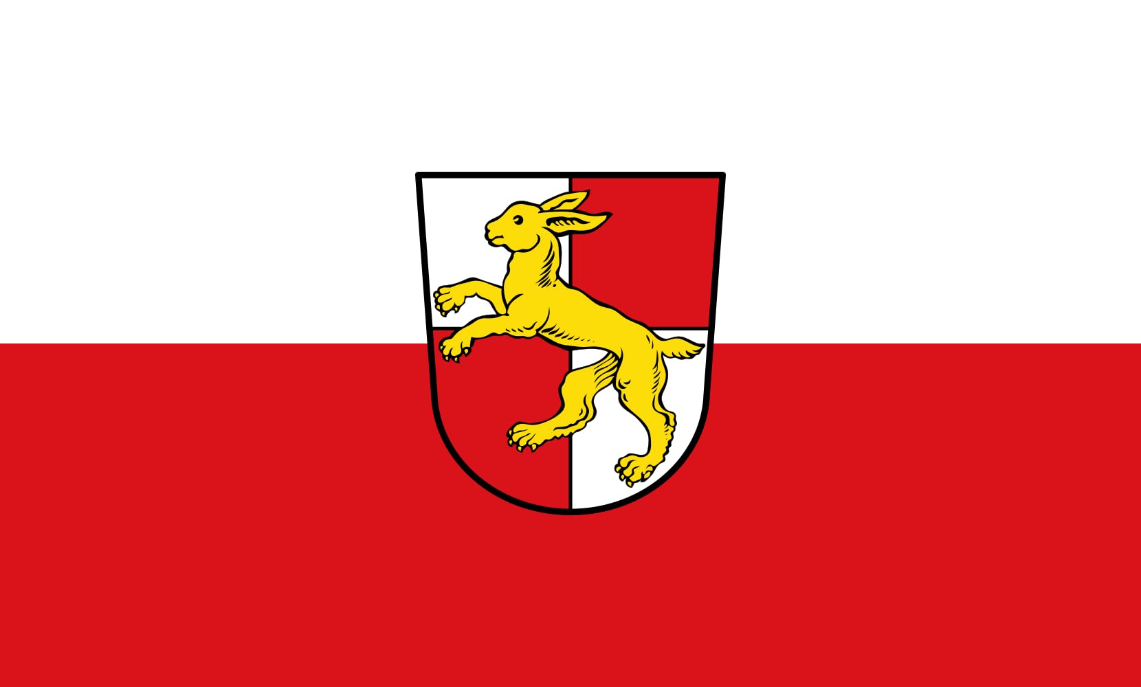 Drapeau paysage Haßfurt de 1.35m² pour pavoisement extérieur