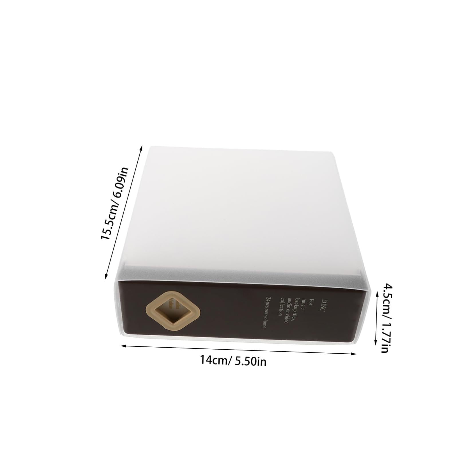 MERRYHAPY Portable CD Dvd Storage Case Capacity Hard Plastic Organizer for Discs for Music and Game Collections Travel Friendly Carrying Bag for Secure Media Storage