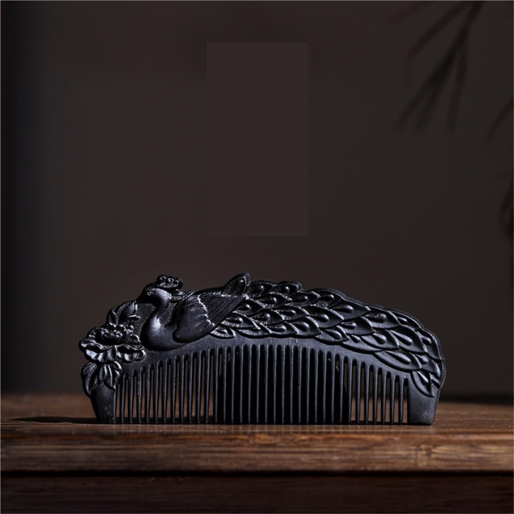 Peruka Grzebień Long Hair Fine Tooth Comb Wooden Curling Comb Massage Scalp Comb Suitable for Combing Curly Hair, Long Hair, Wet Hair, Etc. Duże grzebienie do włosów