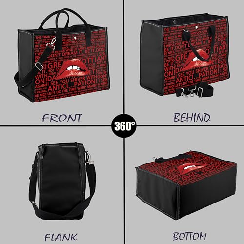 Bolso tote VAMSII Rocky Horror Lips miniatura 5