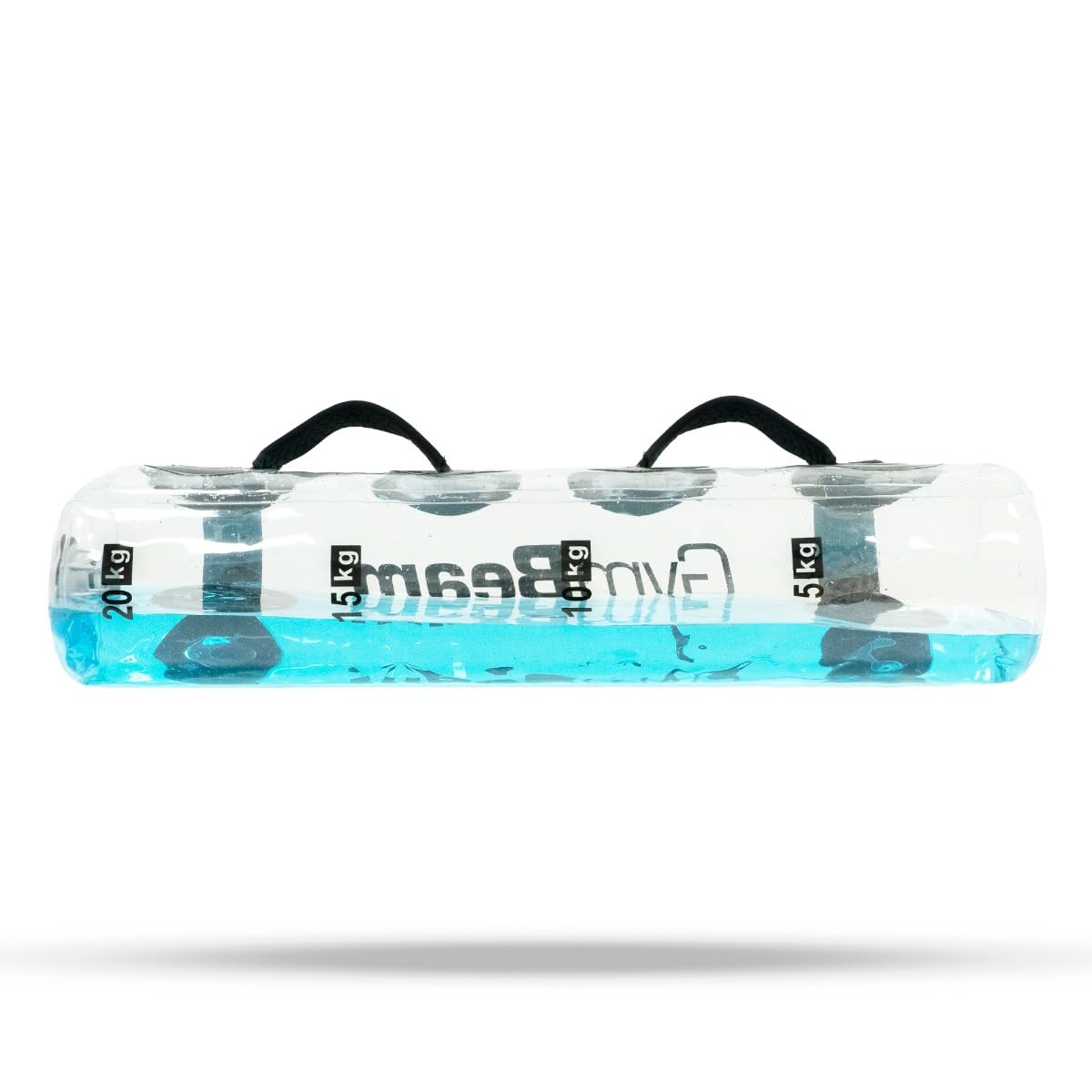 GymBeam Water Power Bag - Strumento Funzionale per l'Allenamento a Casa con Acqua, Peso Regolabile fino a 20 kg, Realizzato in Robusto PVC con Due Maniglie Laterali, Include Pompa ad Aria