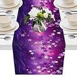 Décoration de table élégante : avec un processus d'impression délicat, notre chemin de table dispose d'un motif unique. C'est un excellent moyen de personnaliser votre salle à manger, de coordonner avec la palette de couleurs de votre maison et d'élever instantanément le style et l'ambiance de n'importe quelle pièce.