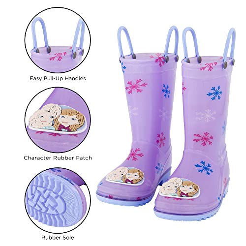 Disney Girl's Frozen Kids Rain Boots with Soft Removable Liner Snow3