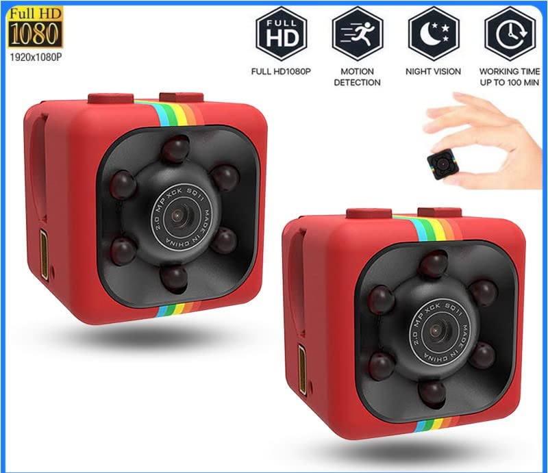 TECHNOVIEW 1080P Mini Spy Camera With Low Light Vision, Vidio Audio