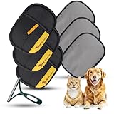 Rorodog 3-Pack Magic Brush Pet Hair Removal Gloves with A Hair/Lint Removal Tool – Remove Cat/Dog Fur from Clothing, Furniture, Car Seats, Bedding & Carpet