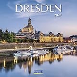 Dresden 2023: Broschürenkalender mit Ferienterminen. Format: 30 x 30 cm