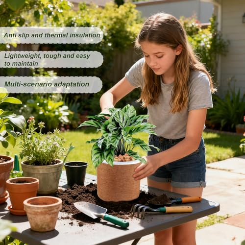 Futter Für Pflanzgefäße Natürlicher Und Leichter Sicherer Und Atmungsaktiver Teppich, Reptil Teppich Rolle | Für Wachstum Blumengarten Pflanzen Im Freien Töpfe Haus-2