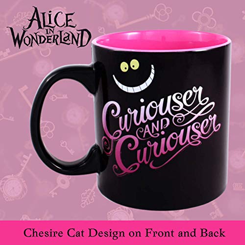 Cheshire Cat Curiouser and Curiouser Heat Reveal Ceramic Mug - Image 4