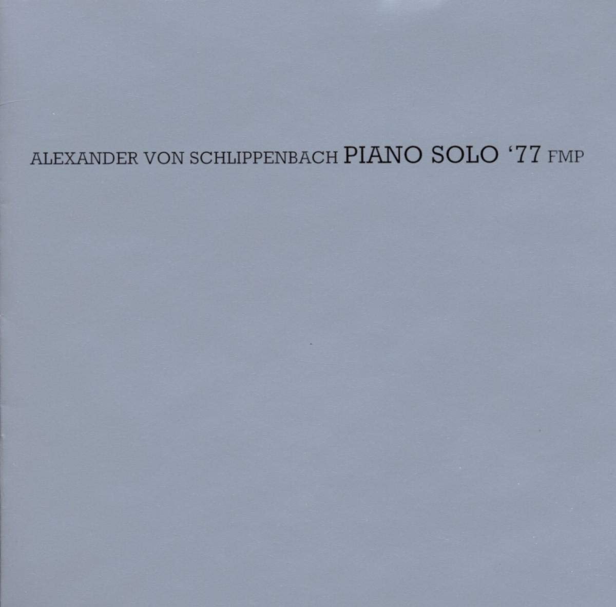 Piano Solo '77