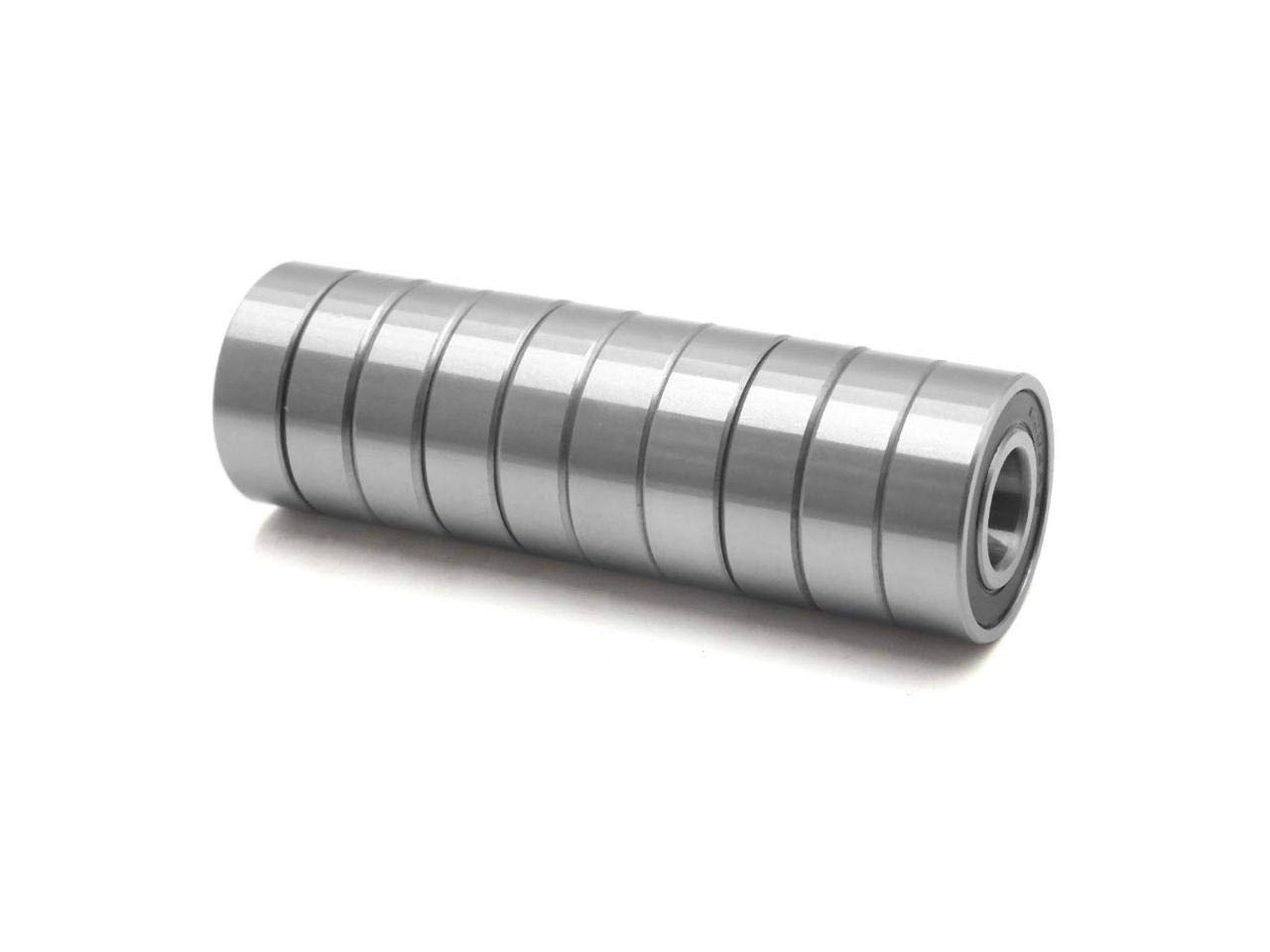 1/2 inch Bore R8-2RS Bearing 1/2 x1-1/8 x5/16 Inch 20 Pack 626-2RS Ball Bearings - 6mm Bore ID, 19mm OD, 6mm Width Pre-Lubricated and ABEC3 High Speed