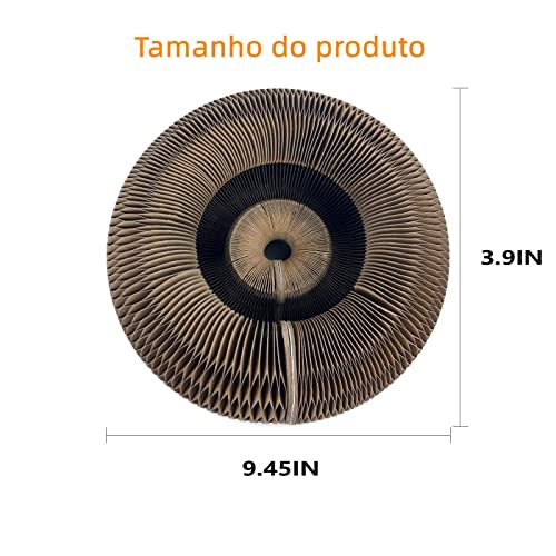 Arranhador para gatos órgão mágico vem com uma bola de sino de brinquedo, placa de arranhar de garra