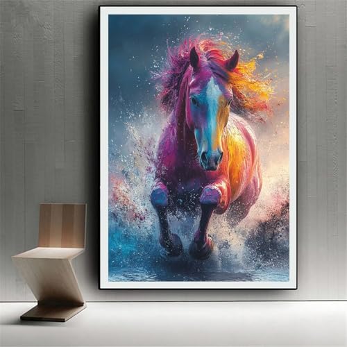 Diamond painting adulte animal kit complet peinture diamant cheval 5D DIY
