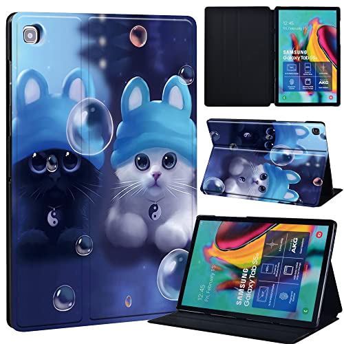 Funda de piel sintética para Samsung Galaxy Tab S5e 10.5 2019 SM-T720 / T725, funda de piel sintética con función atril, para Samsung Galaxy Tab S5e 10.5 2019 Cover