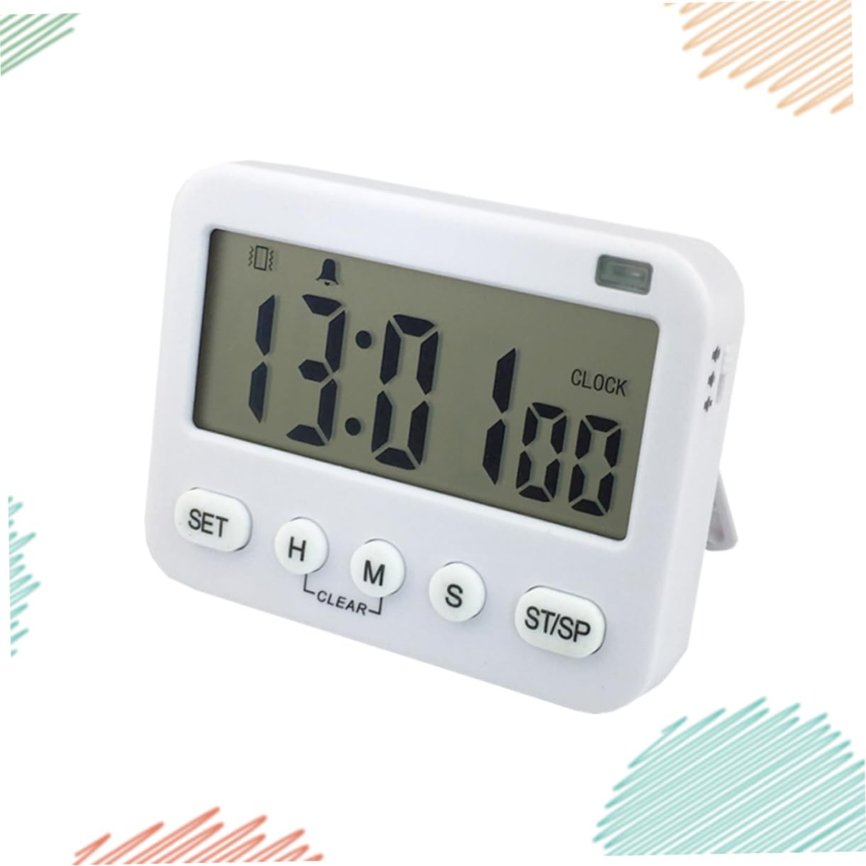 Alipis 3St Sport Schüler-Timer digital Digitaluhr elektronischer Countdown-Timer Koch-Uhr zum Kochen dusch für Küchenuhr Kochuhr Stumm Wecker Büro Weiß