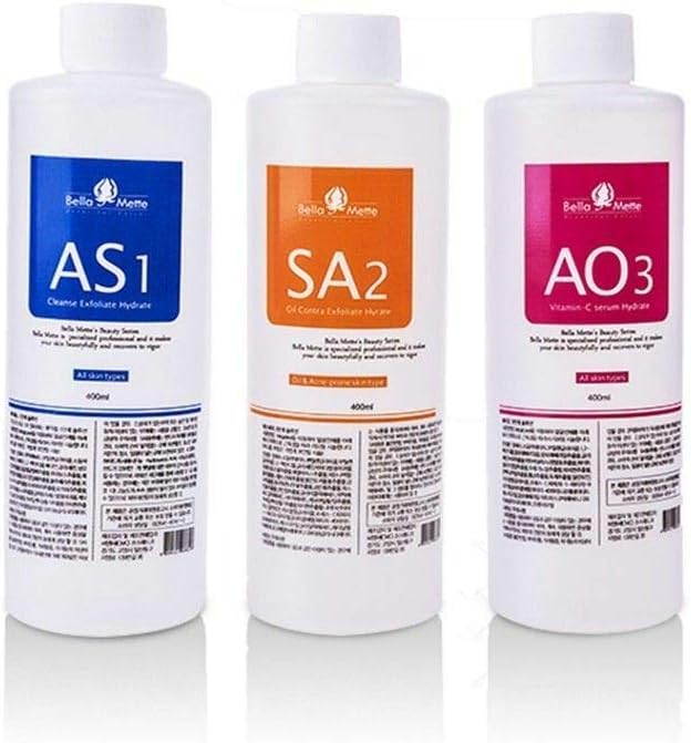 Aqua Peeling Solution aqua cleaning dermabrasion facial special solutions（3 Bottles small bubble ）