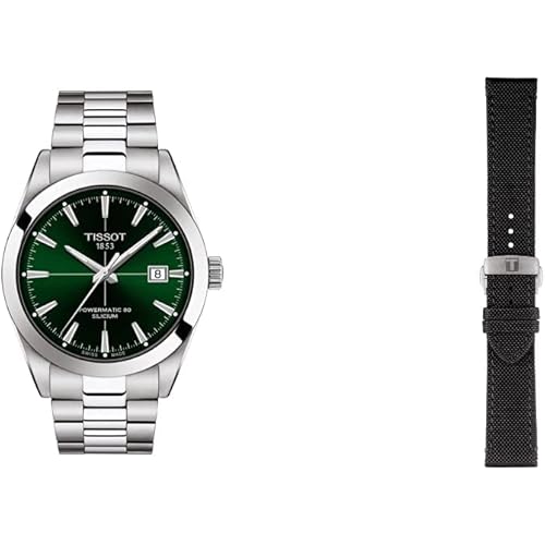 Tissot Men's Gentleman Auto Swiss Automatic Dress Watch with Stainless Steel Strap