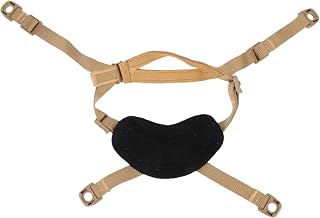 Toddmomy Capacete Tático Alça De Capacete Universal Cinta De Queixo Para Capacete Elástico Elástico Cinta De Queixo Arnês Cinta De Queixo Abs Cinto De Corrente Confortável De Náilon Caqui