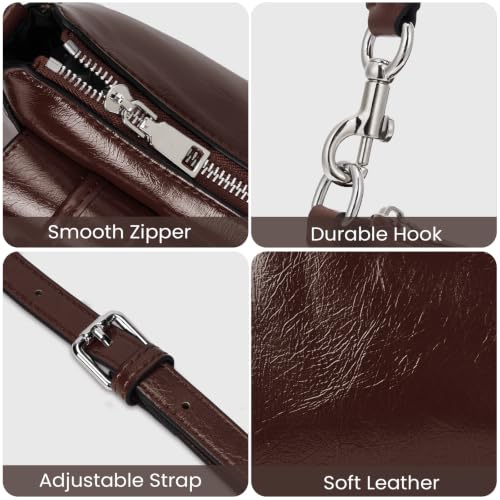 Image of Shoulder Bag for Women Y2k Purse Leather Hobo Tote Handbag Trendy Going Out Purse Crossbody Everyday Purse