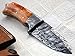 BC-219-40- Custom Handmade Damascus Steel Knife - Colored Bone Handle