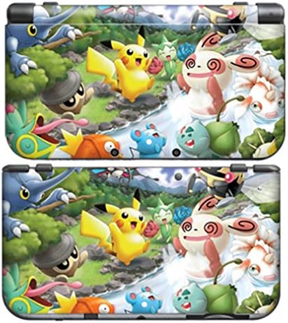 PIKACHU Style for New Nintendo 3DS Skin New3DS N3DS Decal Sticker Vinyl Cover + Screen Protectors