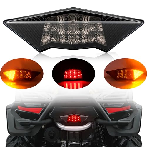 SAUTVS LED Tail Light for Can-Am Outlander 400 500 650 800 08-23, Smoked Black LED Taillight Rear Brake Stop Lamp for Can Am Outlander 400 500 650 800 2008-2023 Accessories (1PCS, Replace #710001203)