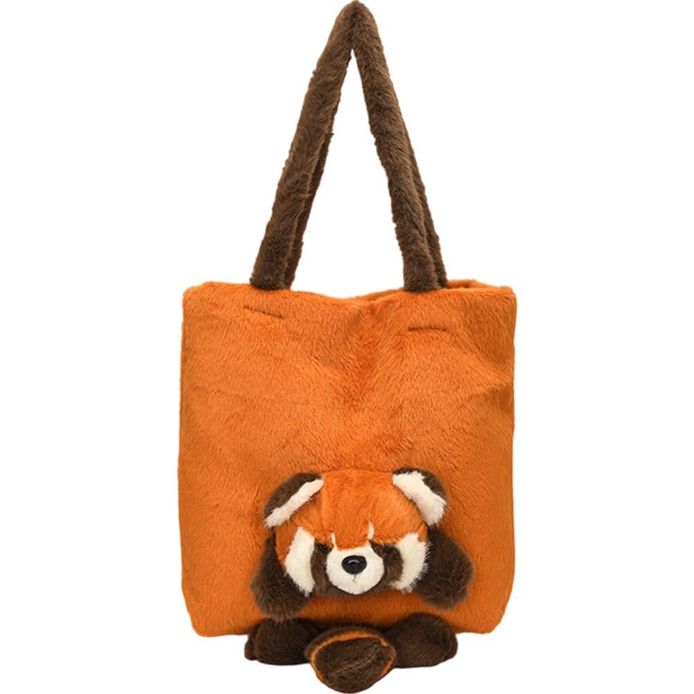 Bandoulière en peluche panda spacieuse pour en finir avec les petits sacs