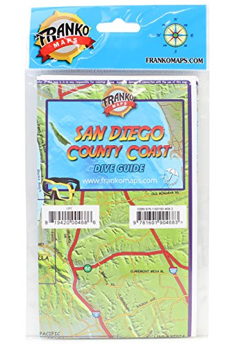 Franko Maps San Diego County Coast Dive Creature Guide 14 X 21 Inch