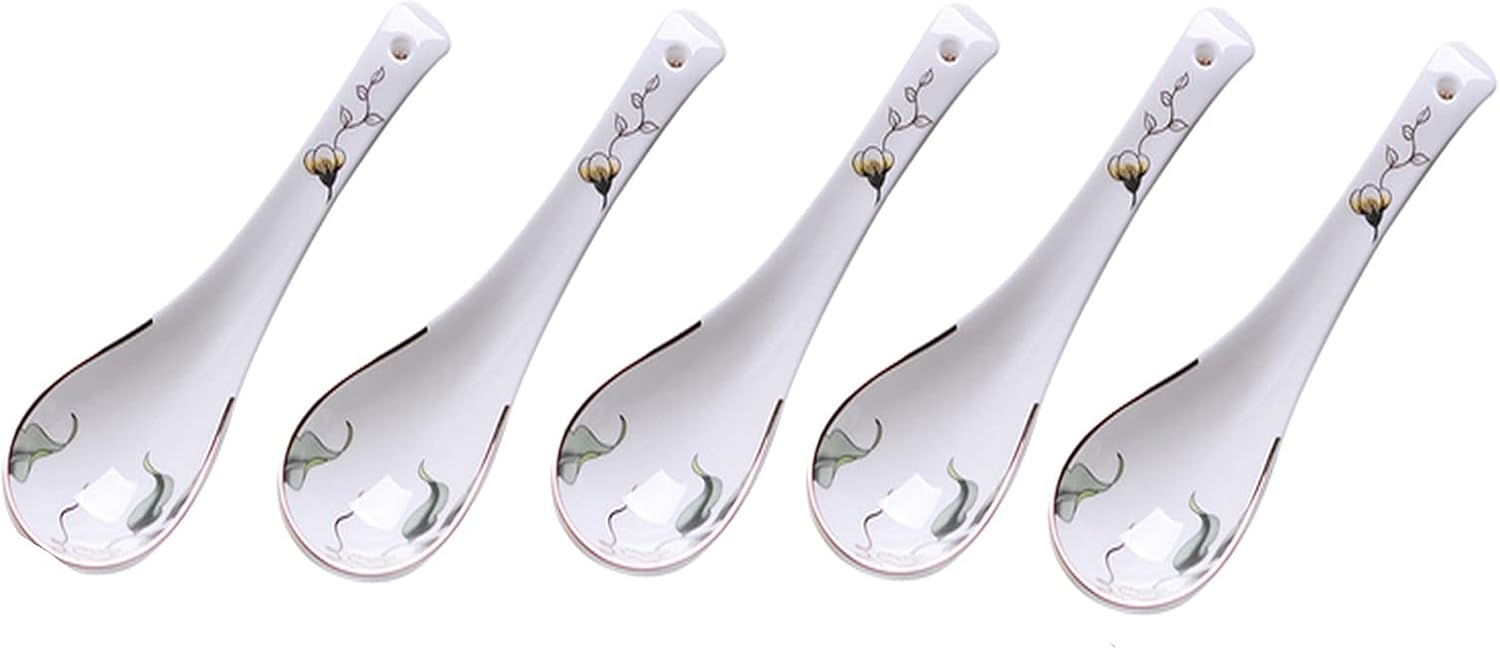 Spoon Table Spoons 10 Porcelain Ceramic Bone China Spoons Small Soup Spoons Spoons Spoons Tableware for Home, Kitchen Or Restaurant