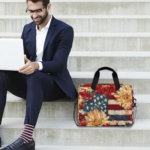 Bolso bandolera para laptop rojo compatible hasta 15.6" miniatura 7