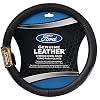 Plasticolor 006743R01 Ford Genuine Leather Steering Wheel Cover