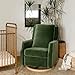 Namesake Crewe Glider Recliner Nursery Chair - GREENGUARD Gold & Certi-PUR US Certified Rocker Recliner - Glider Rocking Chair for Nursery & Living Room - Manual, 360° Swivel, Green