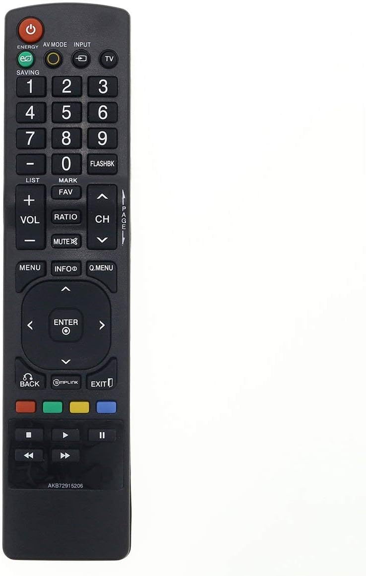 New AKB72915206 Replacement TV Remote Control for LG Television