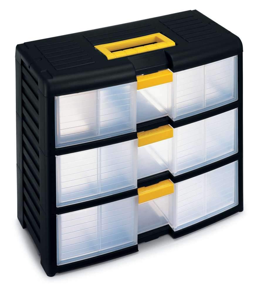 TERRY Store Age 42002 Craft Chest-Black/Clear L39.1 x P19.7 x H33.4