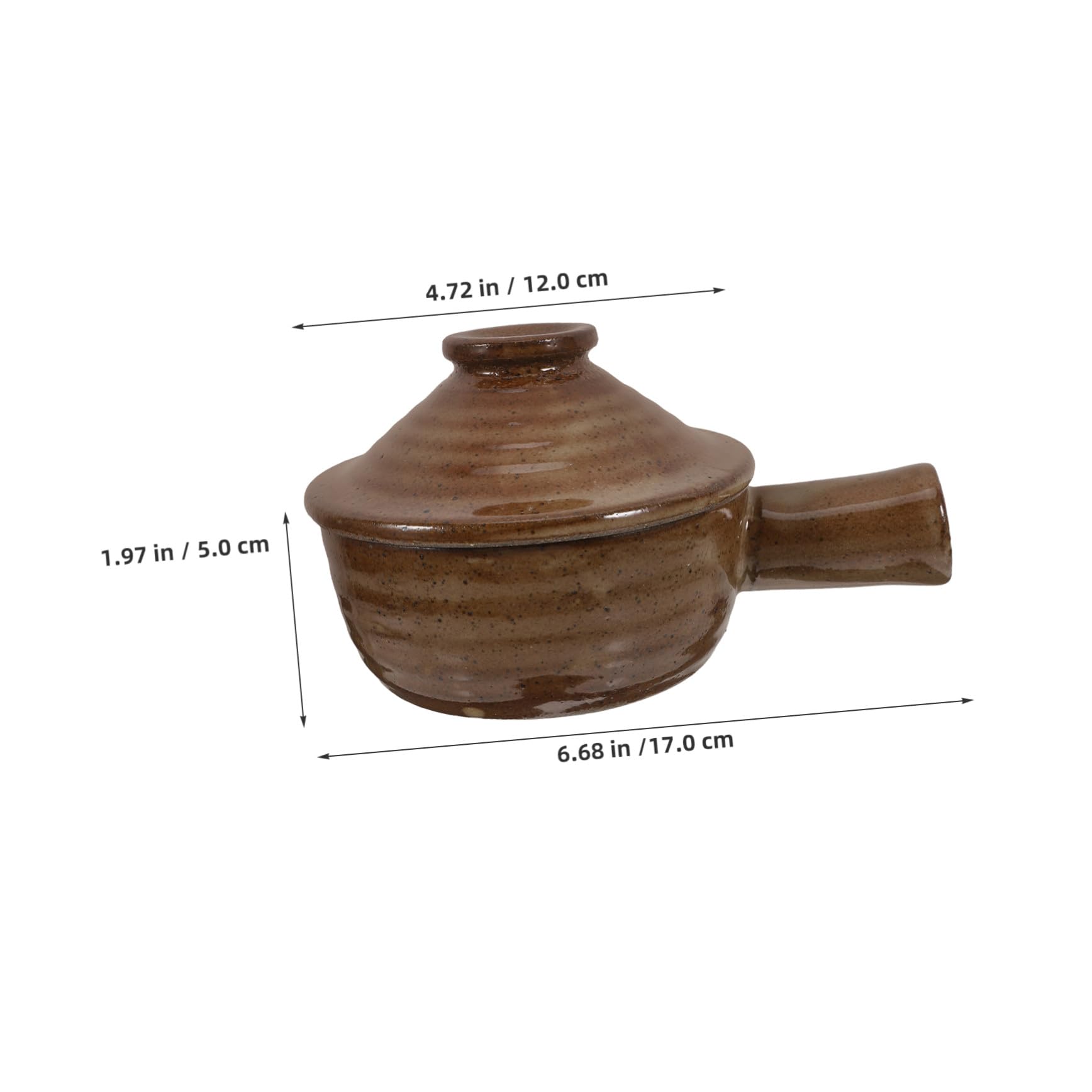 TOYANDONA 2pezzi Casseruola in Terracotta Con Coperchio Pentola Per Stufati in Ceramica Adatta Al Microonde Per Zuppe e Porridge Dimensioni