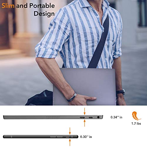 Portable Monitor - Lepow 15.6 Inch Computer Display 1920×1080 Full HD IPS Screen USB C Gaming Monitor with Type-C Mini HDMI for Laptop PC MAC Phone Xbox PS4, Include Smart Cover