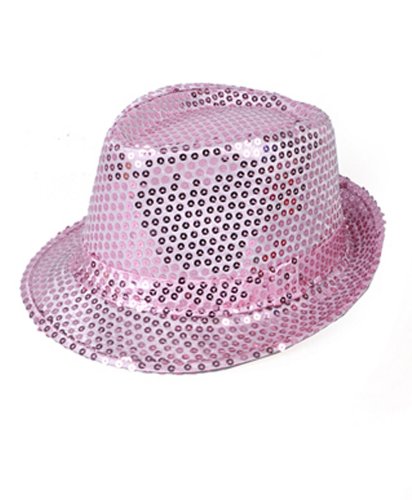 Image of boxed-gifts Solid Color Sequins Fedora Hat