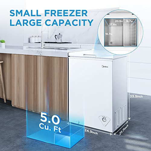 Midea MRC050S0AWW Chest Freezer, 5.0 Cubic Feet thumb #1