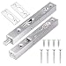 Produktbild BUZIFU 2 Stück Türriegel 15 cm Sicherheitsriegel Türsicherung Edelstahl verdeckter Türriegel gebürstet Hebelgriff Schieberiegel Sicherheitshebel Aktion Tor Latch Bolt mit Streik und Schrauben