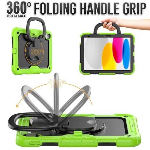 Coque iPad 11 2025 A16 antichoc étui de protection écran poignée rotative