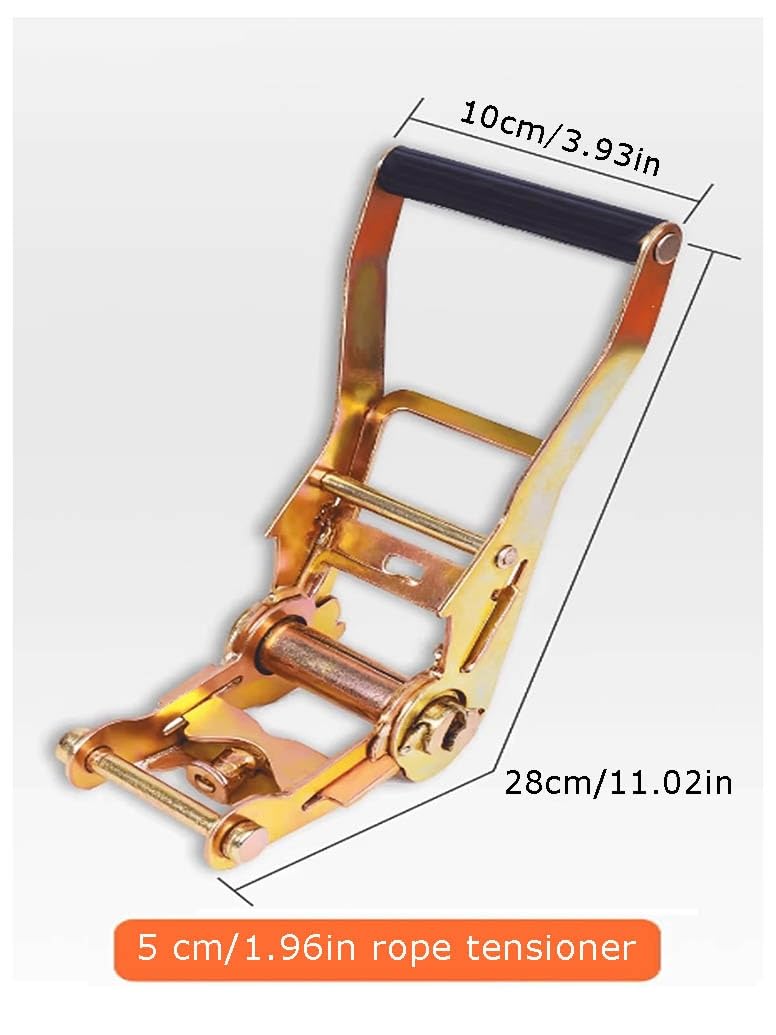 4 Pezzi Cinghie A Cricchetto 4x3000KG Cinghia A Cricchetto 2 M X 4 Cm Cinghie Di Fissaggio Con Cricchetto E Gancio Cinghia Resistenti Per Carichi Solidi