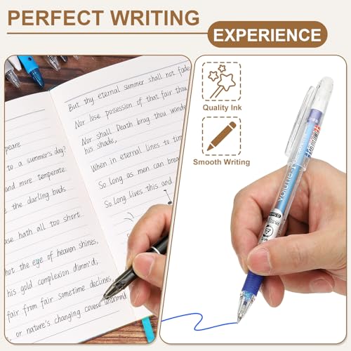 Bolígrafos borrables PATIKIL 0.5mm 24 unidades tinta azul miniatura 5